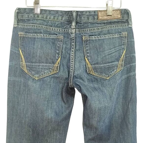 Allsaints Spitalfields Carson Pipe Skinny Low Rise Blue Cotton Jeans Sz 27 L34 - Picture 4 of 8